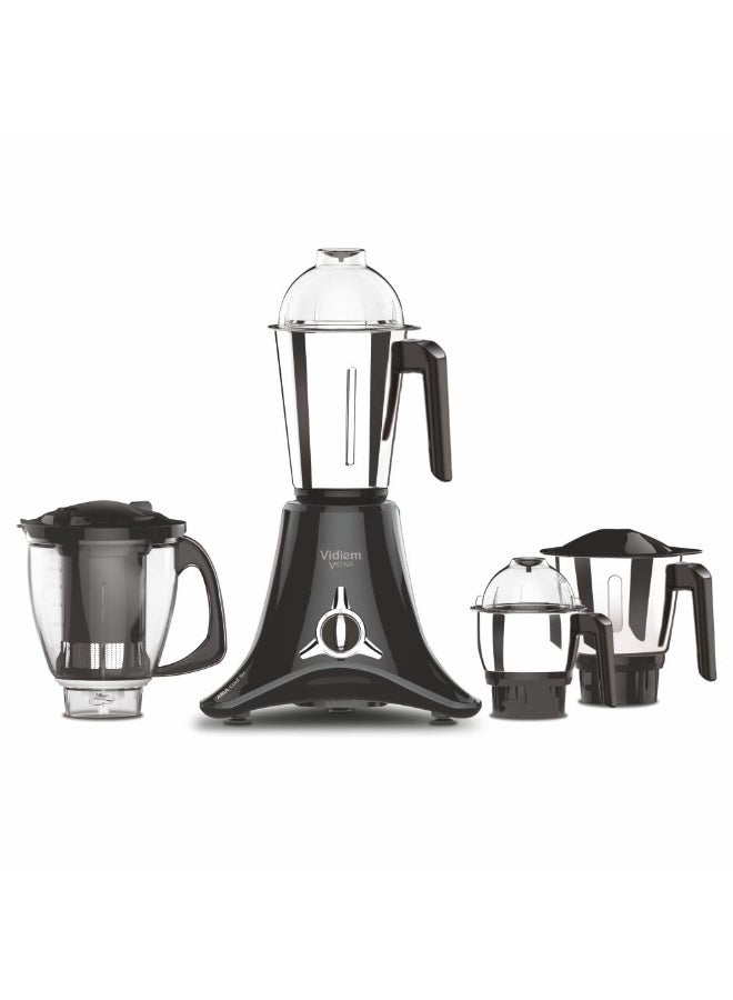 Vidiem Mixer Grinder 618 A VSTAR 1000 watt (Black) with 3 Leakproof Jars & 1 Juicer Mixer Grinder | self-lock for wet & dry spices, chutneys & curries | 2 Years Warranty - Image 1